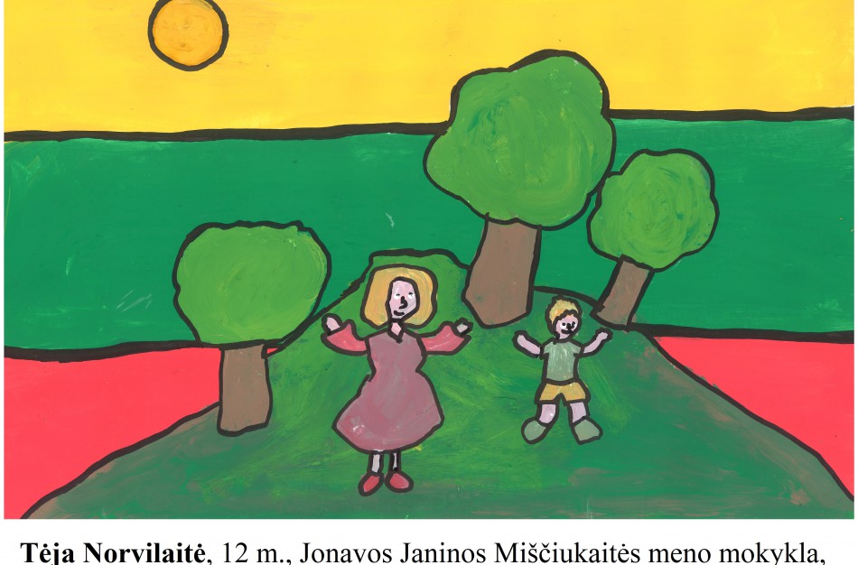 Mokinių piešiniuose – laisvės jausmo ir pilietiškumo atspindžiai. Kviečiame į virtualią parodą 