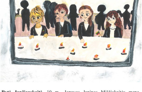Mokinių piešiniuose – laisvės jausmo ir pilietiškumo atspindžiai. Kviečiame į virtualią parodą 