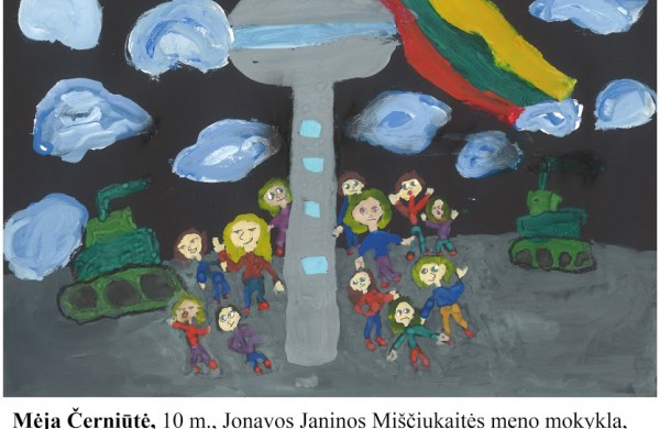 Mokinių piešiniuose – laisvės jausmo ir pilietiškumo atspindžiai. Kviečiame į virtualią parodą 