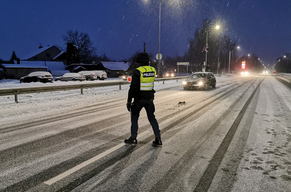 Visą savaitgalį, skirtingu metu buvo vykdytos policinės priemonės