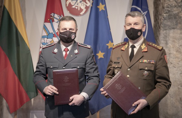 Pasirašyta Lietuvos kariuomenės ir Lietuvos Policijos bendradarbiavimo sutartis
