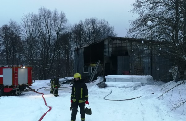 Rukloje degė medienos apdirbimo įmonė: padaryta nemenka žala 