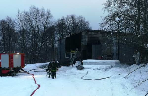 Rukloje degė medienos apdirbimo įmonė: padaryta nemenka žala 
