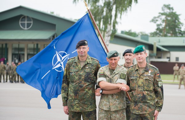 Rukloje – ketvirtųjų NATO priešakinių pajėgų bataliono kovinės grupės dislokavimo Lietuvoje metinių minėjimas