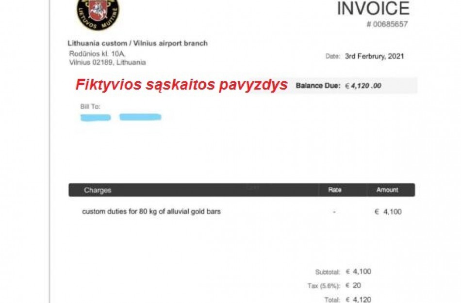 Muitinė įspėja: neužkibkite ant sukčių kabliuko