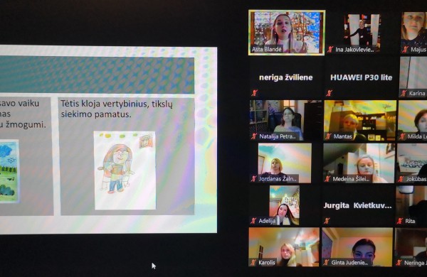 Virtuali paskaita tėvams Justino Vareikio progimnazijoje