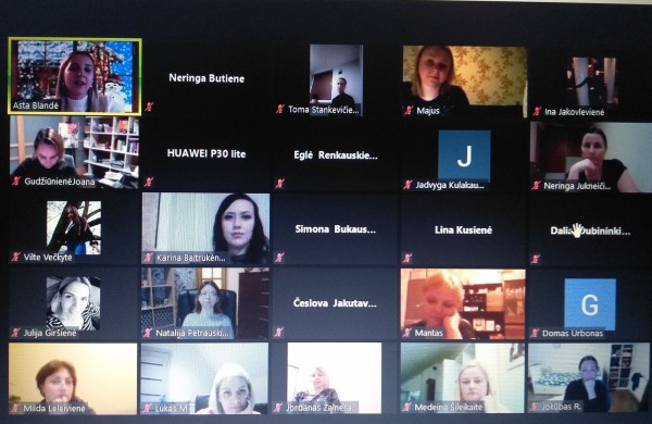 Virtuali paskaita tėvams Justino Vareikio progimnazijoje