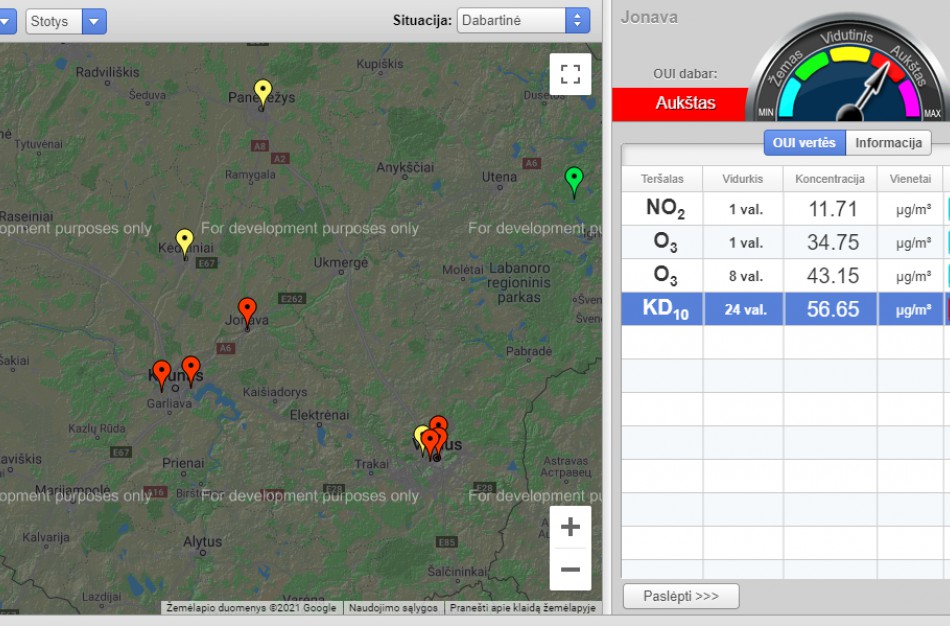 Oro užterštumas Jonavoje vis dar aukštas. Koks poveikis sveikatai?