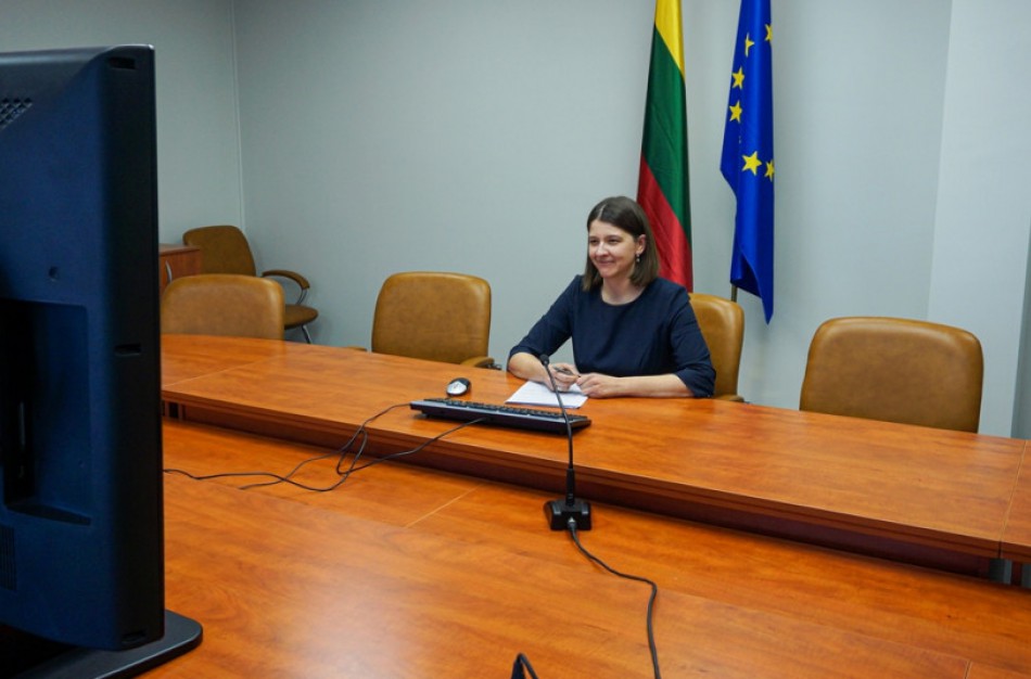 Finansų ministrė G. Skaistė: „Išliekant neapibrėžtumui, būtina tęsti paramos priemones ir išsaugoti darbo vietas“