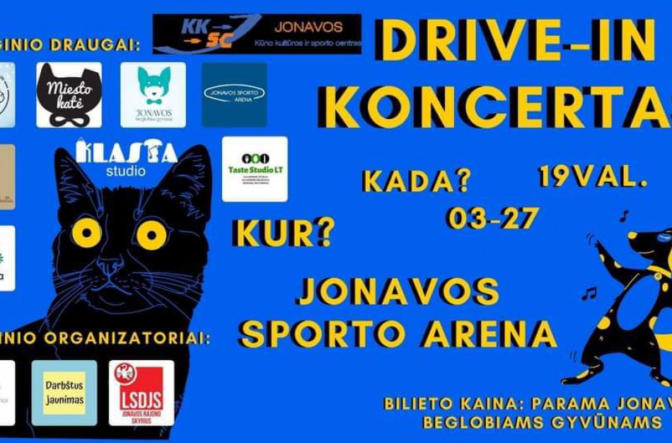 Jonavoje - pirmasis ,,DRIVE - IN" koncertas, turintis ir kilnų tikslą