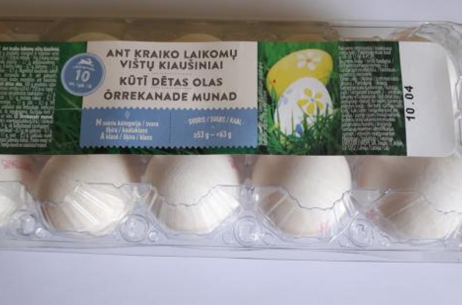 Iš prekybos išimami netinkamai paženklinti kiaušiniai