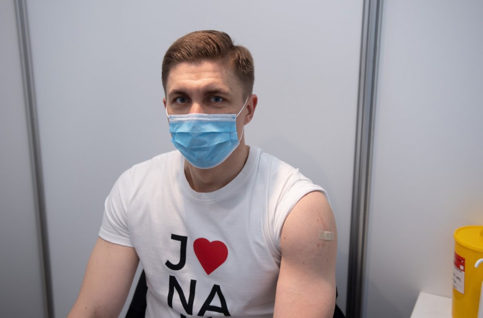 Jonavos meras paskiepytas nuo COVID-19 ligos