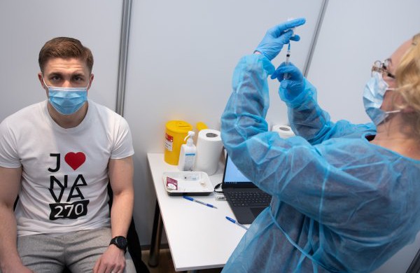 Jonavos meras paskiepytas nuo COVID-19 ligos