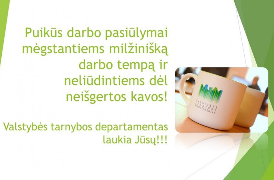 VTD: Ieškome direktoriaus pavaduotojo, skyriaus vedėjo ir dviejų specialistų