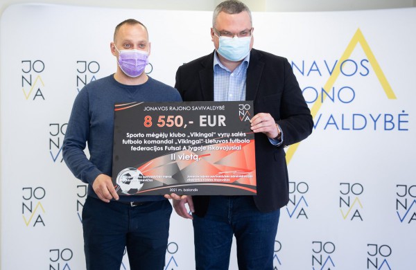 Prizines vietas užėmusiems Jonavos klubams – savivaldybės premijos