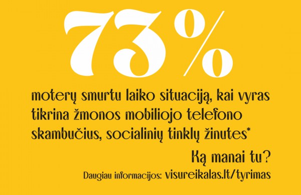 Kampanija skatina bendruomenę susitelkti kovai su smurtu artimoje aplinkoje