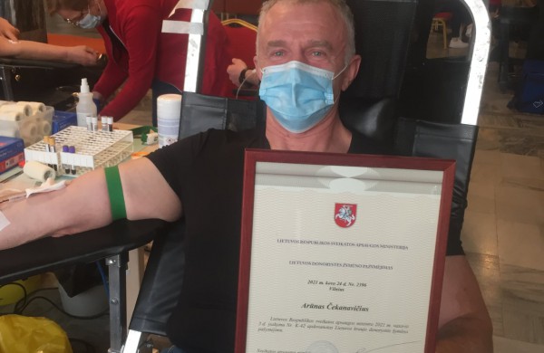 Nacionalinis kraujo centras dėkoja jonaviečiams: šie toliau aktyviai dovanoja kraują