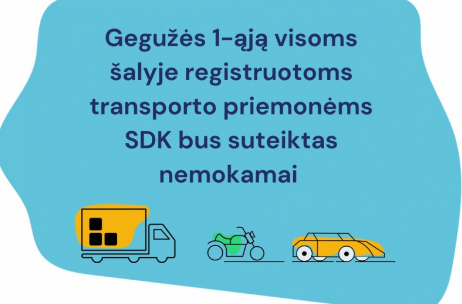 Įsigaliojus naujai transporto priemonių savininkų sistemai, iki rugsėjo bus taikomas tolerancijos laikotarpis
