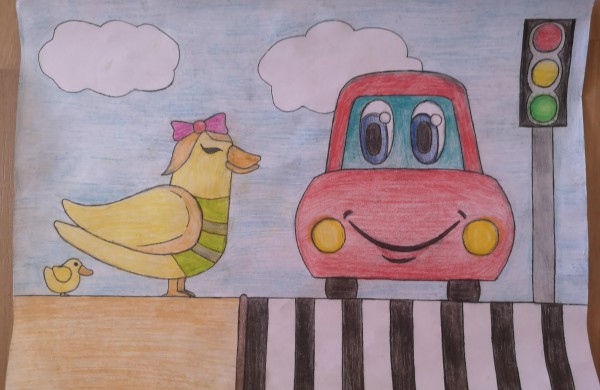 Piešinių konkursas „Saugus eismas kelyje 2021“