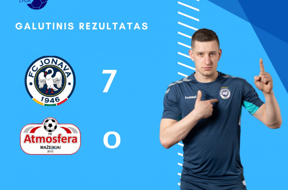 FK „Jonava“ pasiekė didžiausią pergalę per penkerius metus