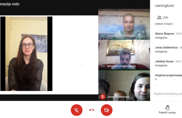 Jonavos Justino Vareikio progimnazijos renginys "Aš ir mano Šeima"