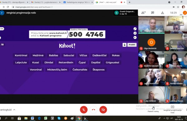 Jonavos Justino Vareikio progimnazijos renginys "Aš ir mano Šeima"