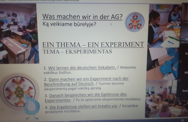 Tarptautinė mokinių integruotų praktinių veiklų pristatymo konferencija  ,,Tiriame, mokomės vokiečių kalbos ir dalijamės“