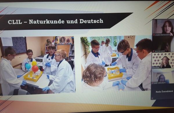 Tarptautinė mokinių integruotų praktinių veiklų pristatymo konferencija  ,,Tiriame, mokomės vokiečių kalbos ir dalijamės“