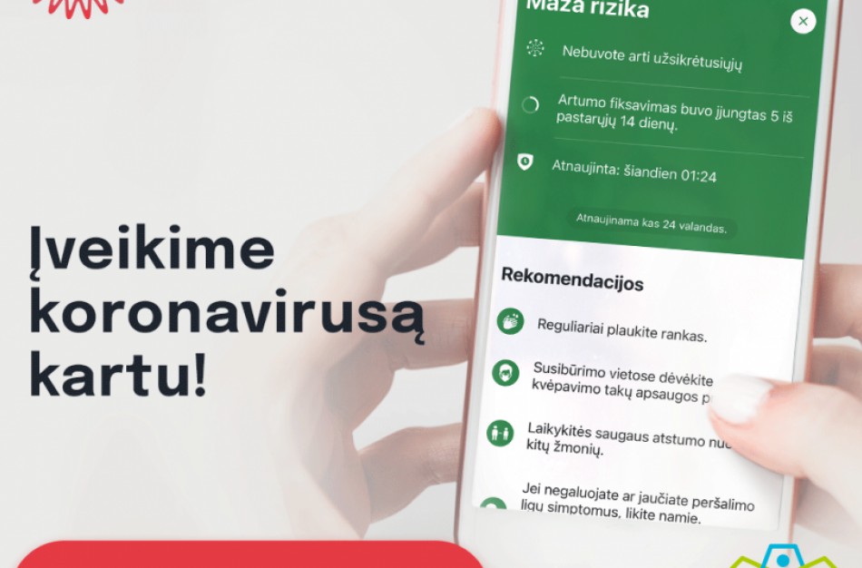 Mobilioji programėlė „Korona Stop Lt“ jau veikia Europoje