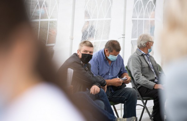 Jonavos Sąjūdžio aikštėje paskiepijo beveik 400 žmonių