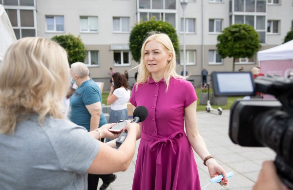 Jonavos Sąjūdžio aikštėje paskiepijo beveik 400 žmonių