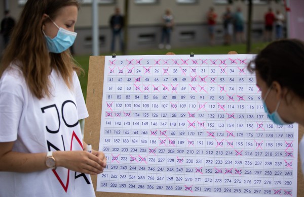 Jonavos Sąjūdžio aikštėje paskiepijo beveik 400 žmonių