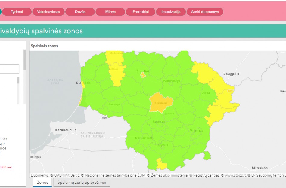 Koronavirusu rajone iš viso serga tik 7 asmenys