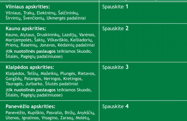 Atverti VMI gyventojų aptarnavimo padaliniai