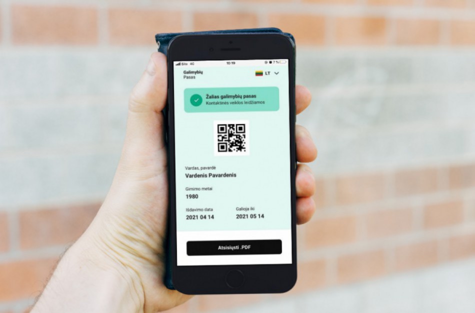 ES skaitmeninis COVID pažymėjimas bus sugeneruojamas ir gavus daugiau nei du skiepus
