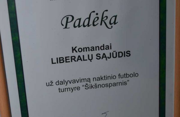 Naktinio futbolo nugalėtojai – SMK „Vikingai“ futbolininkai
