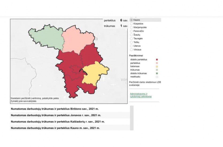 Ar žinojote, kad galite pasitikrinti, kokios profesijos yra paklausios konkrečioje savivaldybėje?