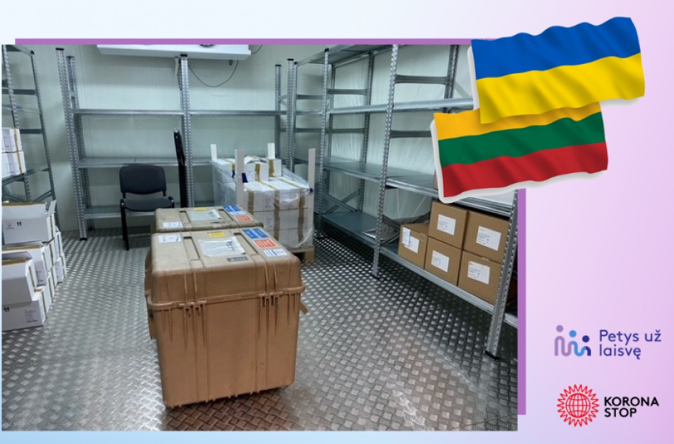 Lietuva padeda Ukrainai kovoje su COVID-19: išsiųsta 54 tūkst. vakcinos dozių