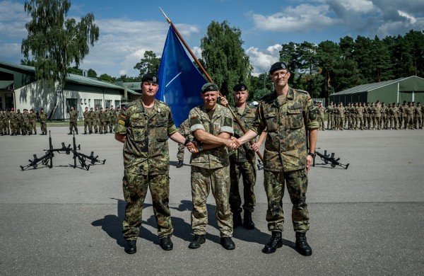 Rukloje įvyko NATO priešakinių pajėgų bataliono vadų pasikeitimas: „Kovinė grupė padėjo Lietuvai saugumo srityje padaryti didelį progresą“