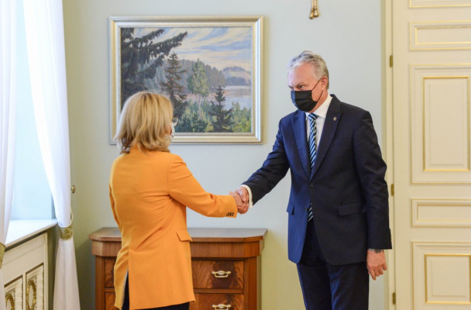 A. Armonaitė prezidentui pristatė Galimybių paso naudojimo pasikeitimus