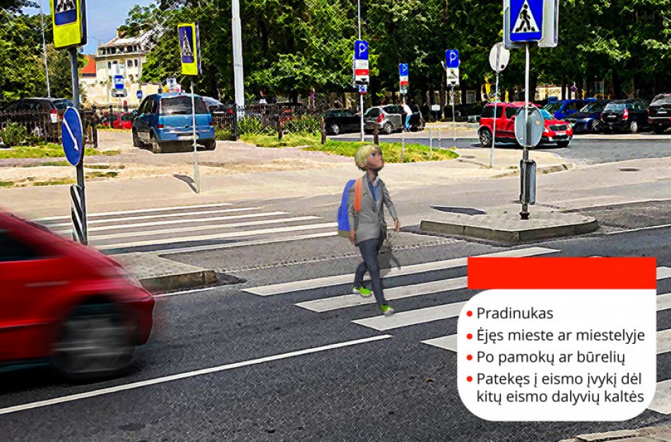 Artėjant mokslo metams: nepilnamečių, nukentėjusių keliuose, paveikslas ir patarimai eismo dalyviams