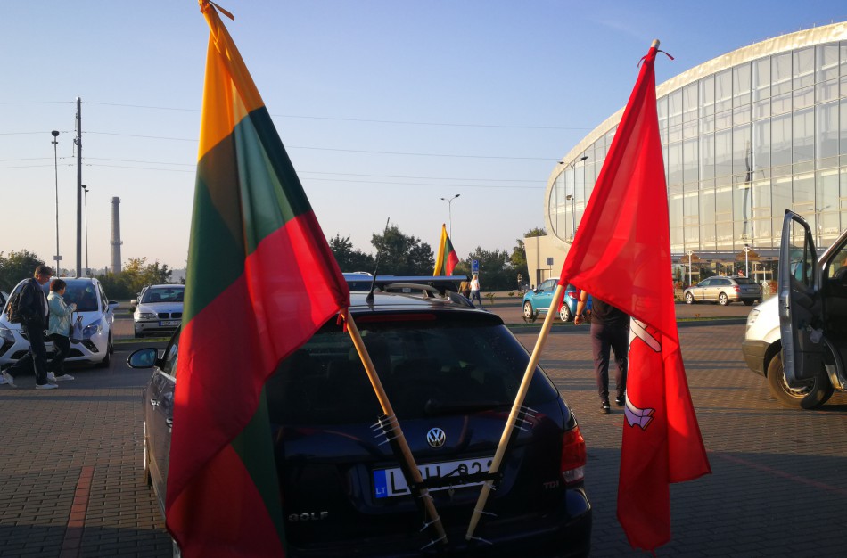 Jonaviečiai išvyko į mitingą Vilniuje