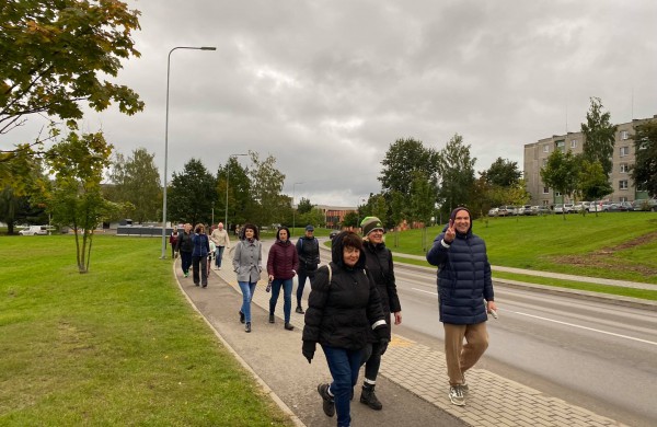 Finalinis žygio etapas kartu su LR seimo nariu Eugenijumi Sabučiu