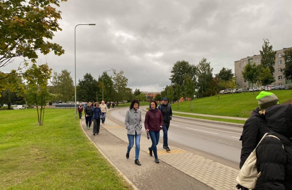 Finalinis žygio etapas kartu su LR seimo nariu Eugenijumi Sabučiu