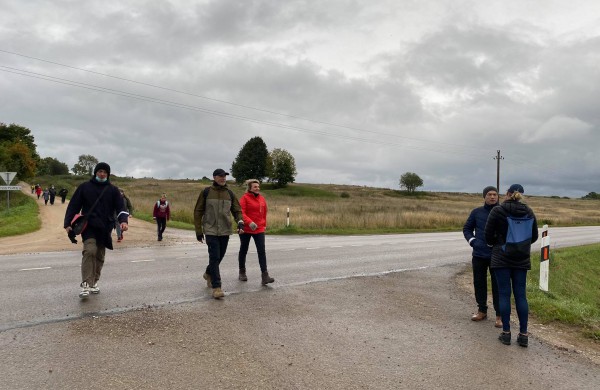 Finalinis žygio etapas kartu su LR seimo nariu Eugenijumi Sabučiu