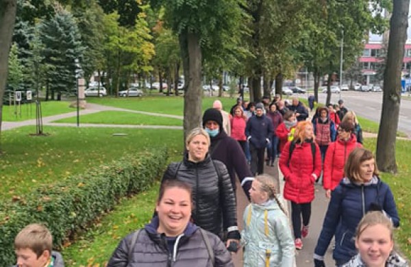 Finalinis žygio etapas kartu su LR seimo nariu Eugenijumi Sabučiu