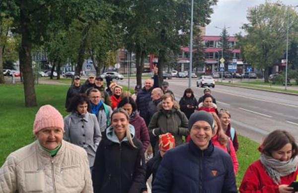 Finalinis žygio etapas kartu su LR seimo nariu Eugenijumi Sabučiu