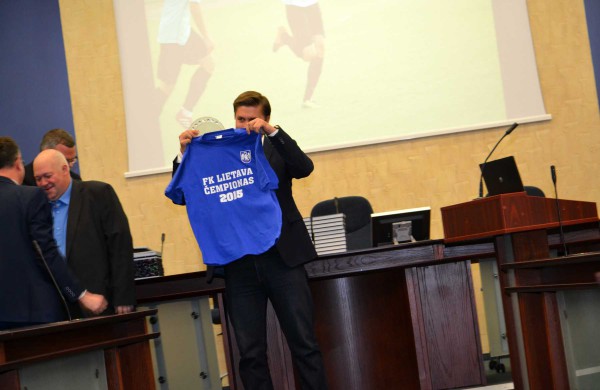 Futbolo klubo „Padėkos“ vakare kalbos apie aukštesnį lygį