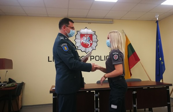 Artėjančios Angelų sargų dienos proga, pagerbti rajono pareigūnai