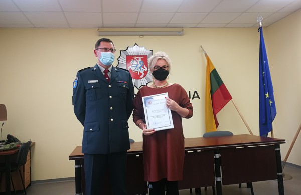 Artėjančios Angelų sargų dienos proga, pagerbti rajono pareigūnai